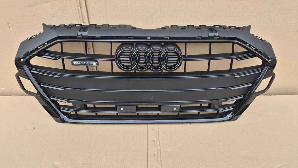 Atrapa chłodnicy GRILL Audi A4 B9 8W LIFT 19- QUATTRO + PDC OE BLACK !