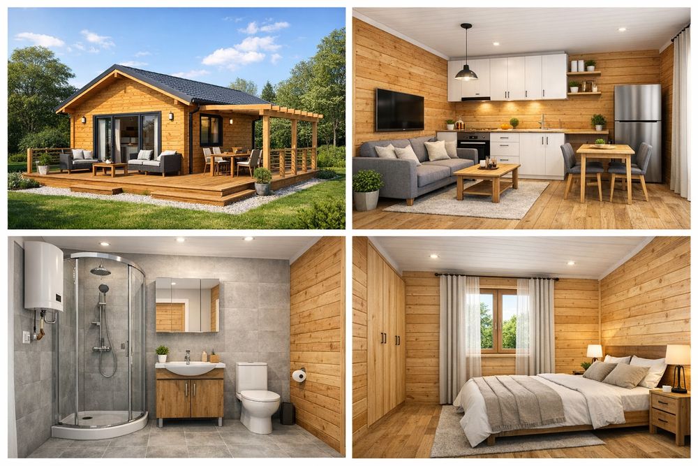 Budowa domków pod klucz woda kanalizacja odwodnienia elektryka itp.