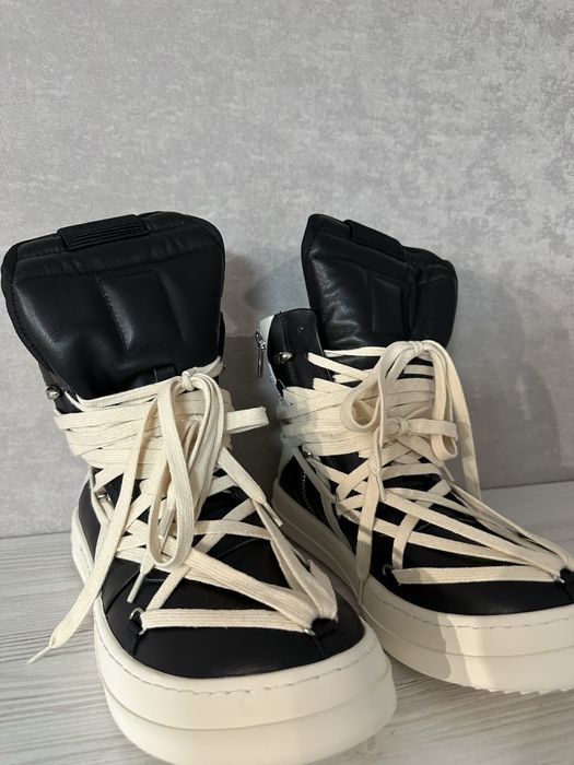 Кросівки rick owens geobasket megalace black / opium y2k / 45р (29см)