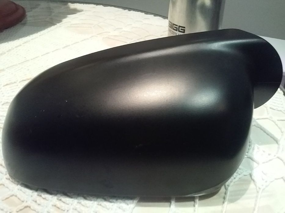 Capa carcaça espelho direito retrovisor VW polo preto