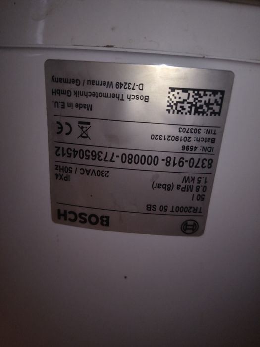 Bojler 50l bosch