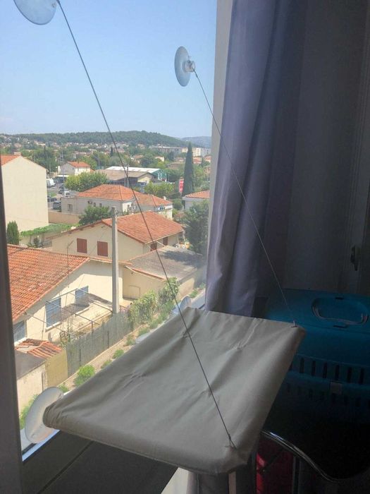 Hamak legowisko dla kota na okno + kocyk zestaw