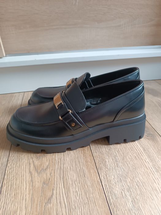 Czarne mokasyny rozmiar 45