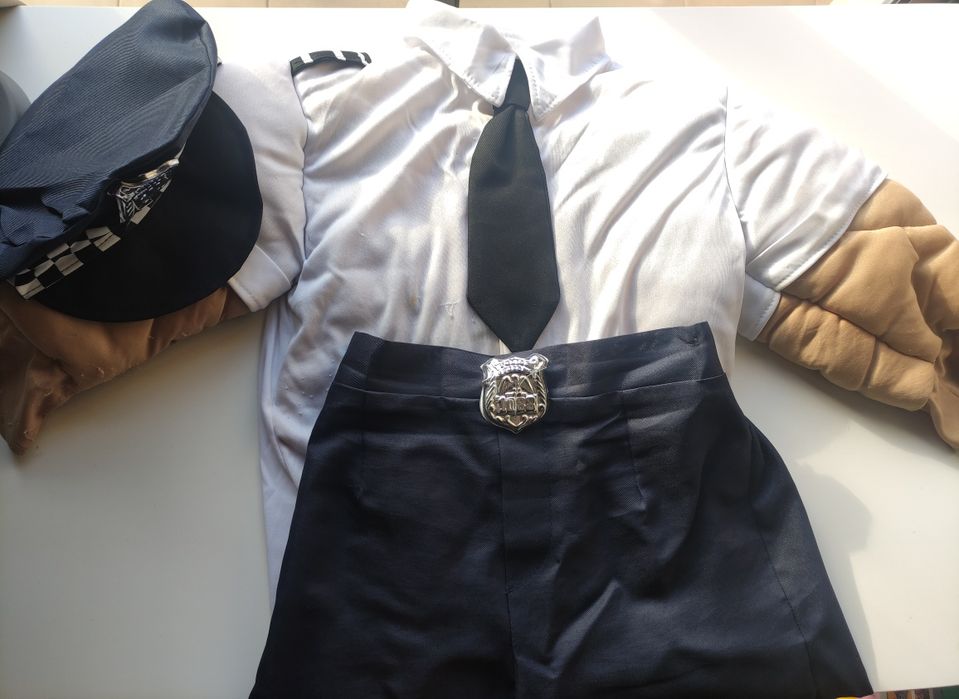Fato carnaval polícia musculado