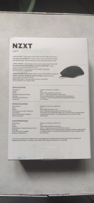 Миша NZXT LIFT Ambidextrous Black (MS-1WRAX-BM)