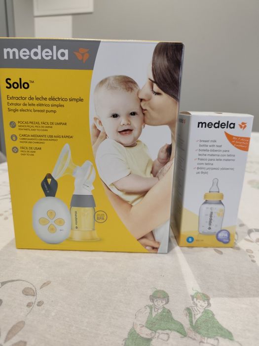 Bomba elétrica solo + biberão com tetina