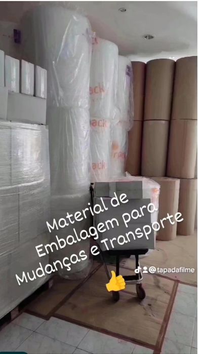 Mudanças e Material de embalagem