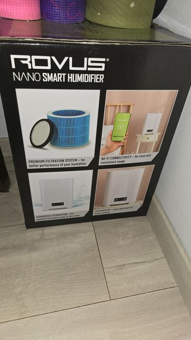 Nawilżacz powietrza Rovus Nano – biały model z filtrem