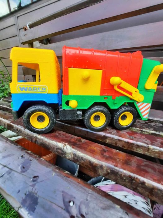 Śmieciarka duża samochód zabawka Wader