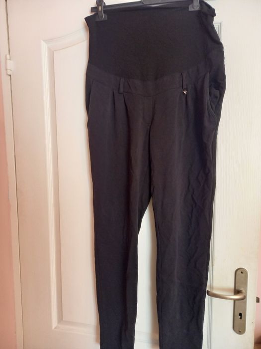 Czarne spodnie ciazowe happymum rozmiar xl