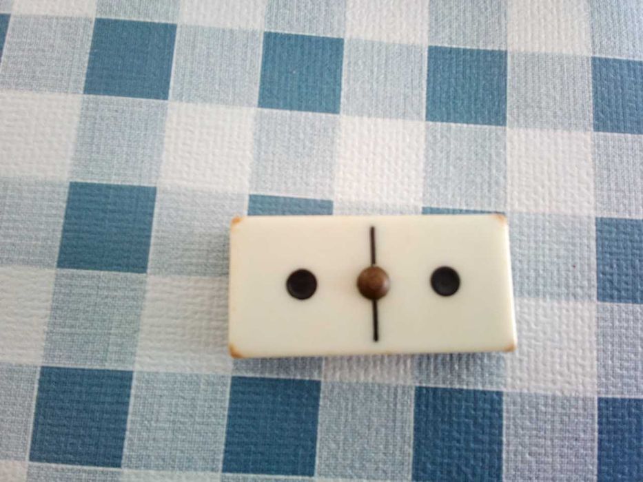 Dominós de peças de marfim, VINTAGE!