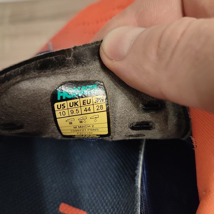 Чоловічі бігові кросівки Hoka one one mach 2 size 44/28