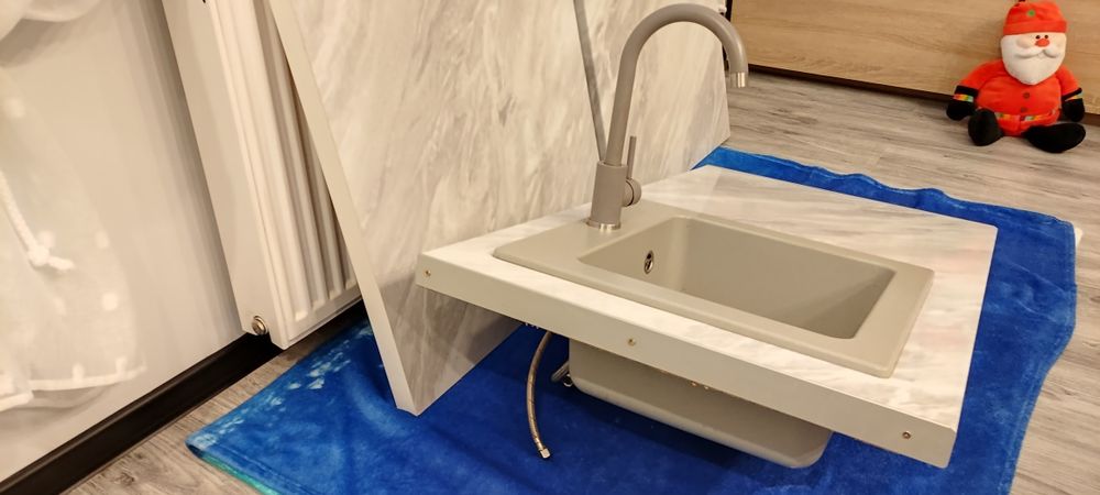 Blaty kuchenne+zlew granitowy i bateria-komplet