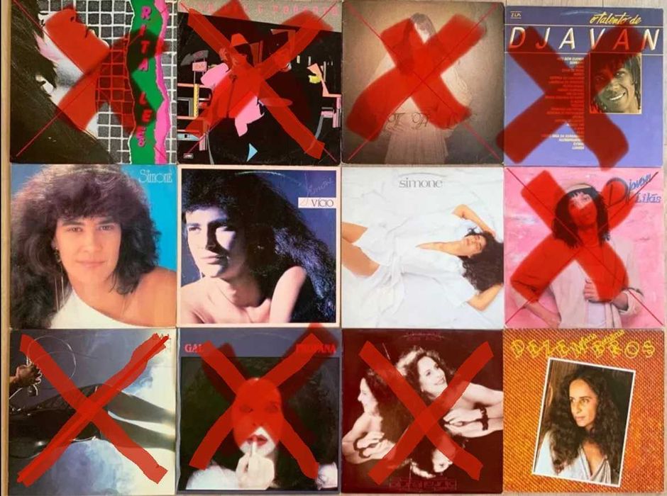 Rita Lee Djavan Simone Gal Costa Maria Bethania Brasil vinil