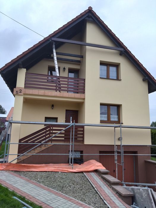 Malowanie elewacji, mycie cisnieniowe kostki, dachow, elewacji, tynki