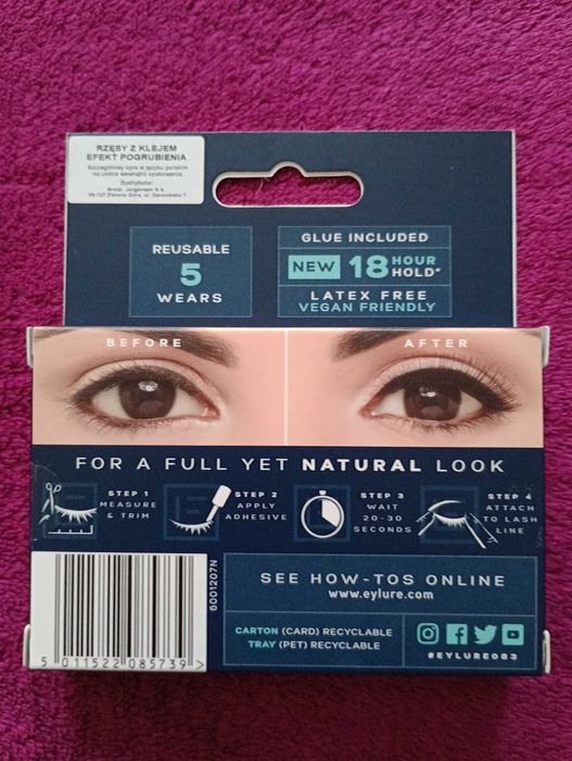 Sztuczne rzęsy Eylure London volume.