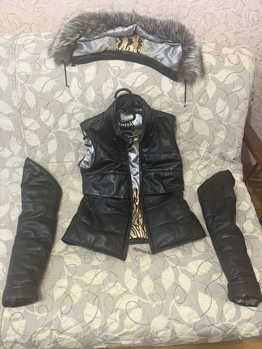 Куртка -желет шкіряний