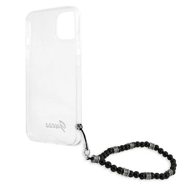 Etui Guess Black Pearl na iPhone 13 - przezroczyste