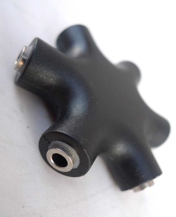 Rozdzielacz splitter audio 6x Jack stereo 3,5mm + kabel 2x Jack 1,2m