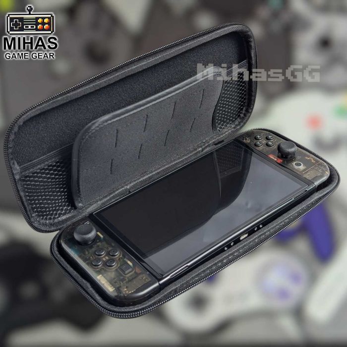 Nintendo Switch v1-v2, OLED– Набір 3в1 чохол, скло, накладки на стіки