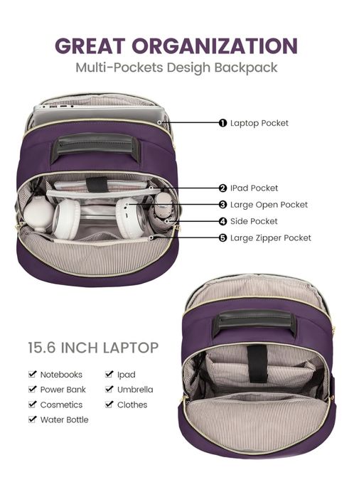 LOVEVOOK Plecak na laptopa Torebka dla kobiet