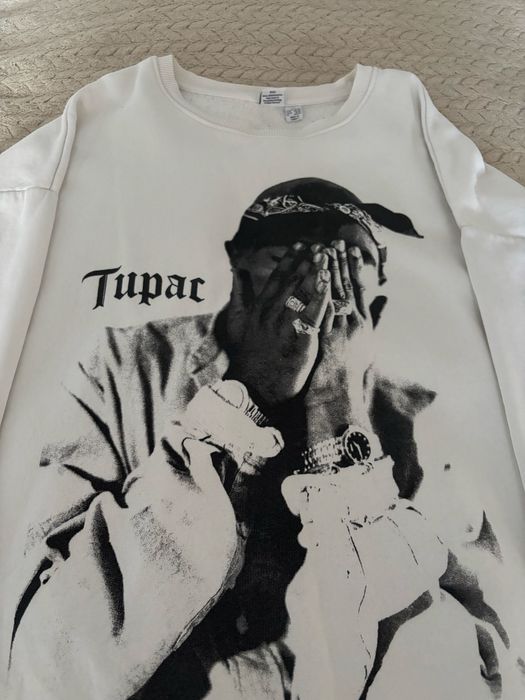 tupac 2pac свитшот sk8 y2k sweatshirt tupac