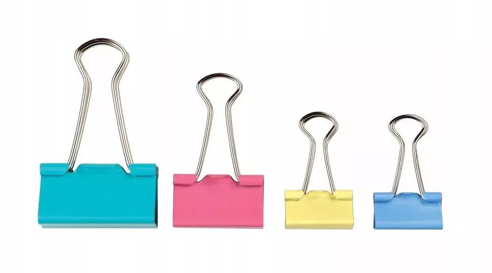 Klipsy kolorowe 19 mm, 12 sztuk. Centrum