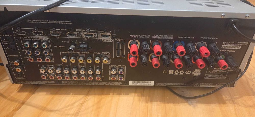 Amplituner Onkyo TX-SR607 | 7.2 | 140W/kanał | Potężne Kino Domowe