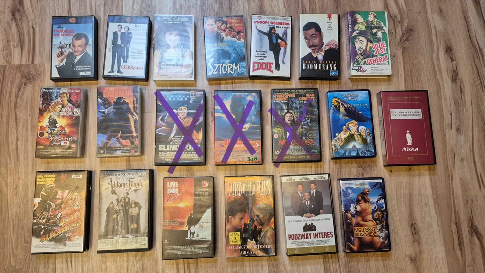 Zestaw VHS filmy 17 szt.