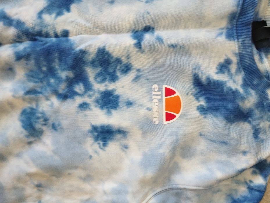 Bluza Ellesse S błękitno biała Diveria Tie Dye