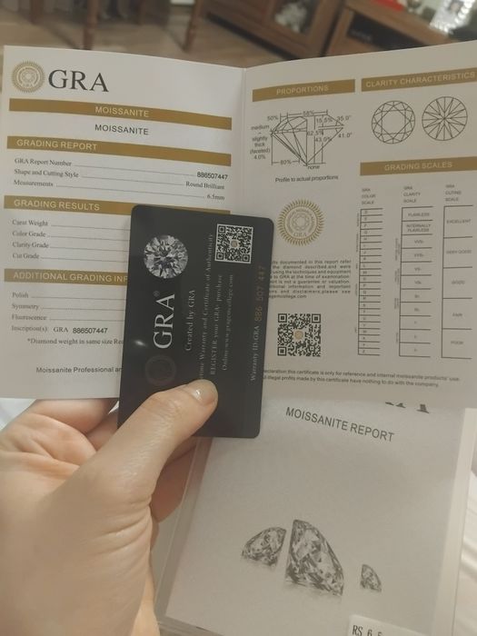 Сережки з діамантами - муасанітами, неймовірної краси, з паспортом!