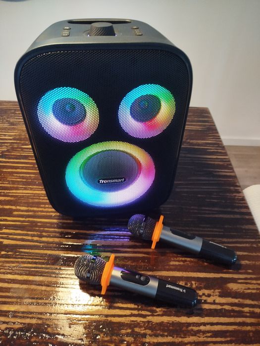Tromsmart halo 200 karaoke dois microfones