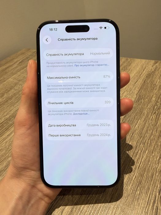 iPhone 15, 256 GB, Black — ідеальний стан.