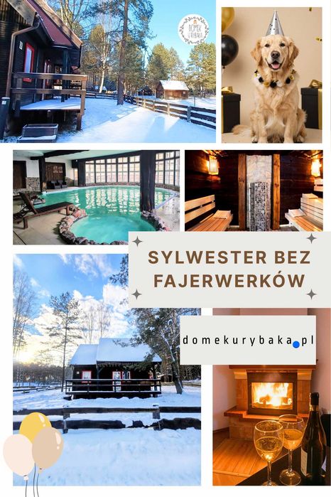 Domek na Mazurach z basenem.  Święta, Sylwester