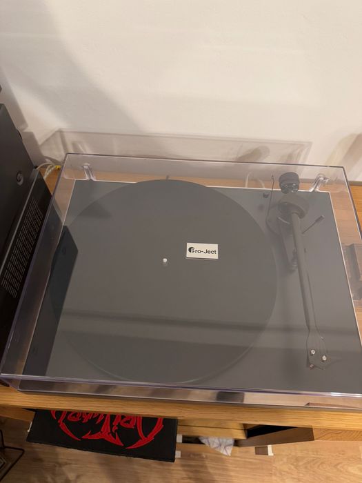 Zestaw audio gramofon Pro-Ject + Technics + kolumny Panasonic