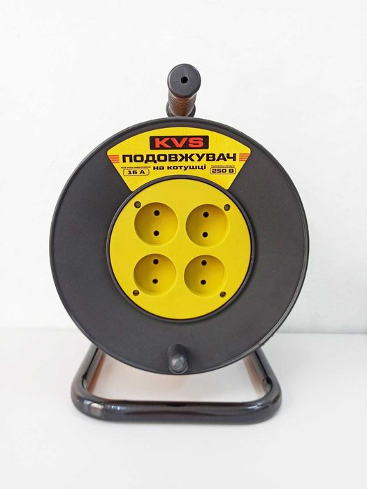 Удлинители на катушке, на 4 розетки, 3,5кВт - 25м, 30м, 40м, 50м