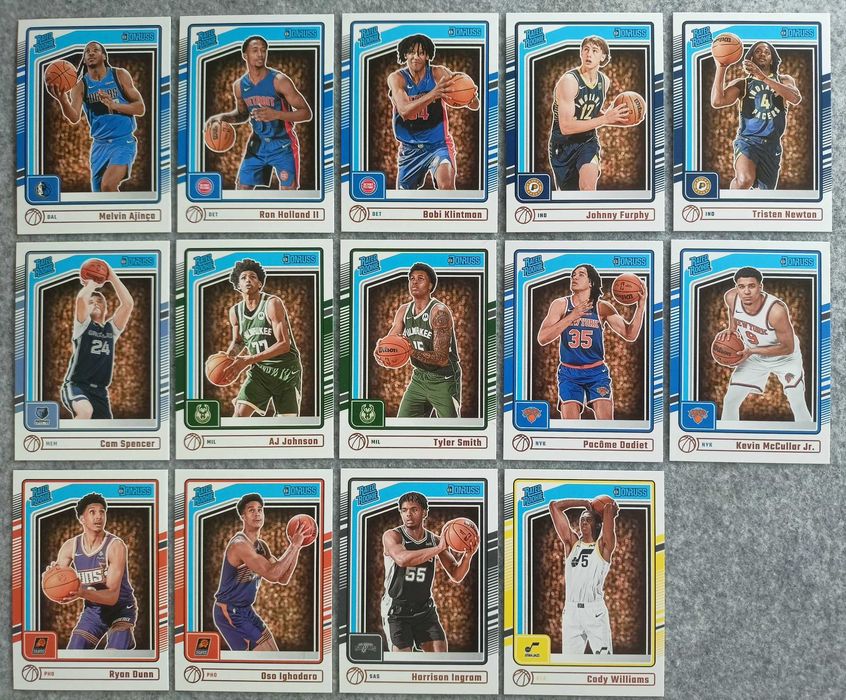 24 karty NBA 2024-25 Donruss Rookie Rated Holland Ingram Williams