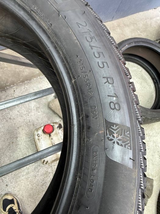 Шины БУ 215 55 R 18 Michelin Alpin 7 Зима Комплект резина