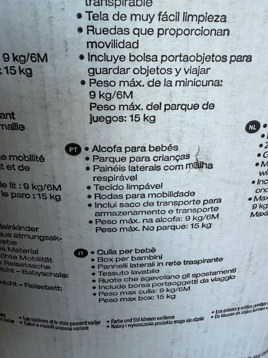 Berço de viagem