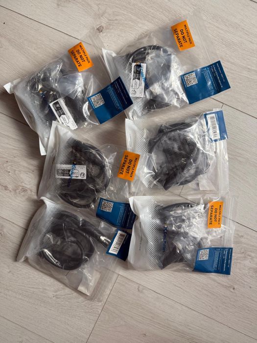 2 x label XLR milrofon 15 cm adapter nowe
