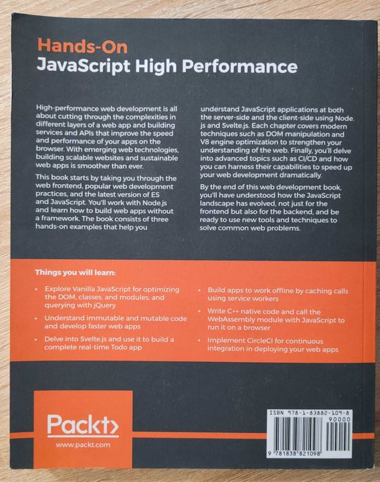 Hands-On JavaScript High Performance. Justin Scherer - po angielsku