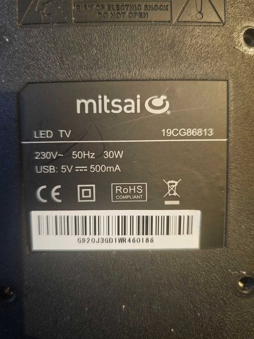 TV LED Mitsai Preta 19'