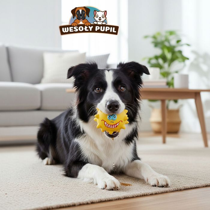 Zabawka dla psa Piłka Potworek Lateksowa z Kolcami 7,5 cm