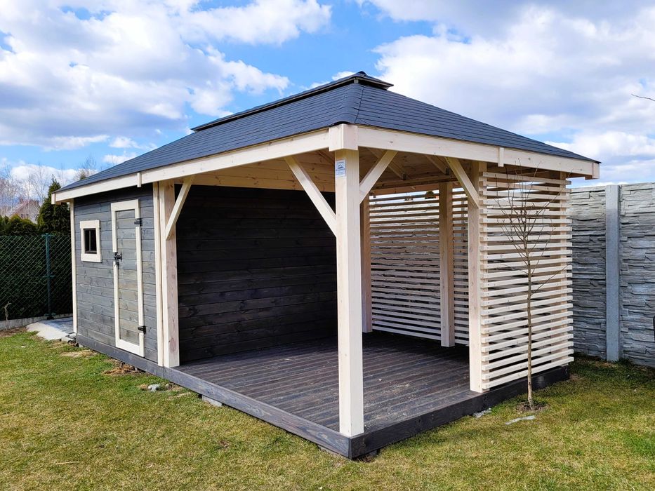 Domek Narzędziowy z Altaną DANIEL 6X3 Producent DREWNOTRIK.PL