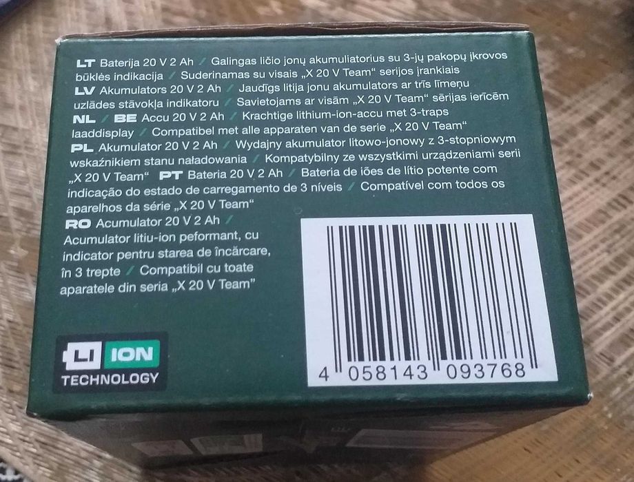 Akumulator Parkside 20V/2Ah Lithium-Ion