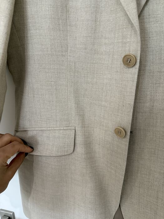 Піджак оверсайз кремовий беж жакет бежевий