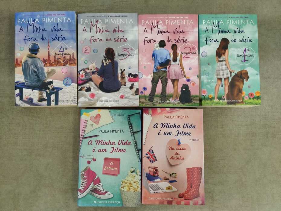 Coleção de 7  livros da Paula Pimenta em ótimo estado