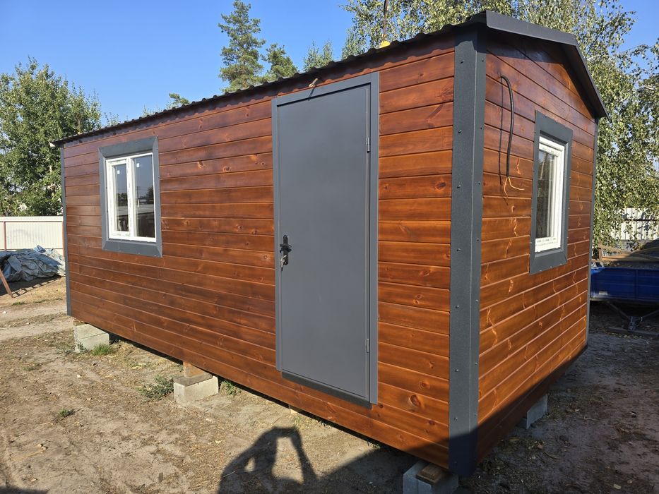 Будинки деревяні каркасні Садові Дачні Битовки Вагончики