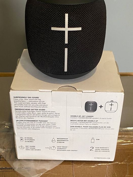 Блютуз колонка Ultimate Ears WONDERBOOM Phantom Black