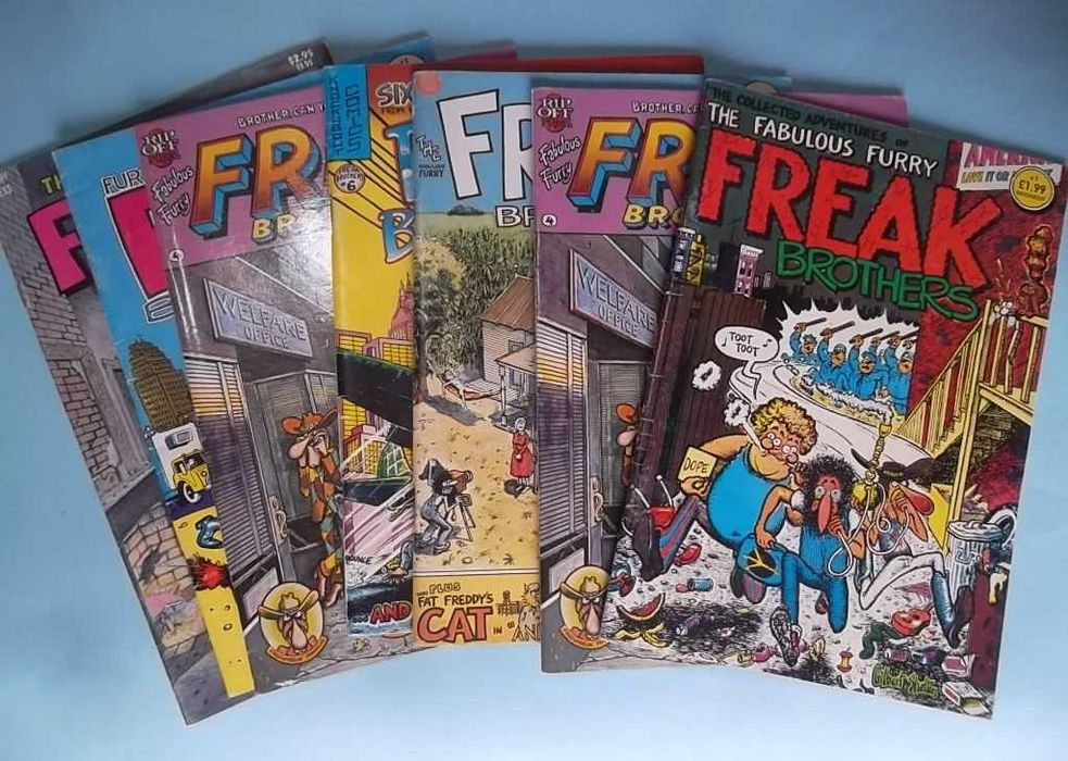 FREAK BROTHERS Gilbert Shelton 6 comics vintage